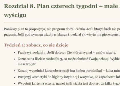 Plan 4 tygodni – wybierz pierwszy krok, zamiast robić wszystko naraz.